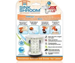 51GhGcShV0L 300x250 - SinkShroom The Revolutionary Sink Drain Protector Hair Catcher/Strainer/Snare, White
