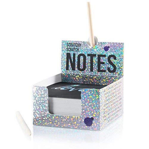 41VmZ90jYzL - Rainbow Scratch Off Mini Notes + 2 Stylus Pens Kit: 150 Sheets of Rainbow Scratch Paper for Kids Arts and Crafts, Airplane or Car Travel Toys - Cute Unique Gift Idea for Kids, Girls, Women, or Anyone!