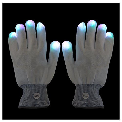 41iO5MpymoL - LED Light up Gloves Finger Light Gloves for Kids Adults Glow Rave EDM Gloves Funny Novelty Gifts