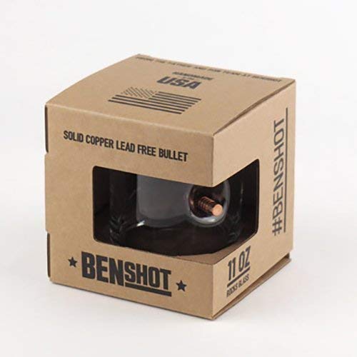 41nyihLSsrL - The Original BenShot Bullet Rocks Glass with Real 0.308 Bullet Made in the USA