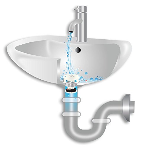 41wBXCyOWeL - SinkShroom The Revolutionary Sink Drain Protector Hair Catcher/Strainer/Snare, White