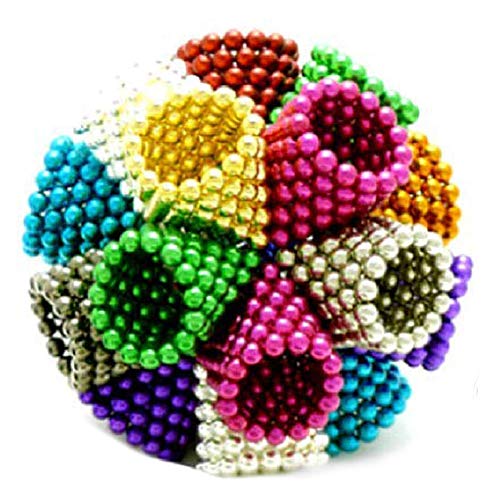 510bDWxu5bL - JIFENGTOYS 8 Colors 216 Pcs 5MM Magnets Fidget Blocks Building Toys Magnetic Building Blocks Sets for Development Stress Relief Learning Gift for Adults (216 PCS)