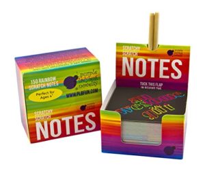 51j4EcejGNL 300x250 - Rainbow Scratch Off Mini Notes + 2 Stylus Pens Kit: 150 Sheets of Rainbow Scratch Paper for Kids Arts and Crafts, Airplane or Car Travel Toys - Cute Unique Gift Idea for Kids, Girls, Women, or Anyone!