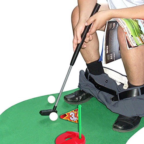 51qSjoR1u1L - Toilet Golf Potty Time Putter Game - Funny Gag Gifts for Adults