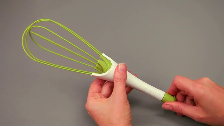 51uukN6dXyL - Joseph Joseph 20071 Twist Whisk 2-in-1 Balloon and Flat Whisk Silicone Coated Steel Wire, 11.5-Inch, Green